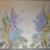 Lilas. Watercolor Painting project by VAS - 12.12.2018