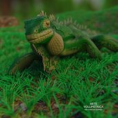 Iguana 3d Blender 2.8. 3D, 3D Animation, Character Animation, Film, Creativit, Art Direction, Design, Lighting Design, 3D Character Design, Set Design, Photograph, 3D Modeling, Photograph, Post-production, and Rigging project by Christian Gramajo López - 12.16.2018