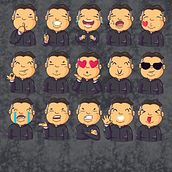 Emojis. Design de personagens, Design gráfico, Ilustração tradicional e Ilustração digital projeto de Brianna Chacín - 16.12.2018