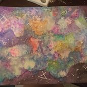 Mi Proyecto del curso: mi galaxia . Traditional illustration, and Painting project by María Figueroa - 02.03.2019