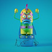¡Pinche Cabrón!. Un progetto di 3D, Character design, Character design 3D e Modellazione 3D di David Sanz Soblechero - 17.12.2018