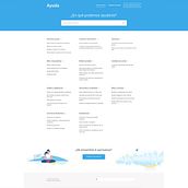AyudaPanel. Concept Art, Cop, writing, Web Design, Traditional illustration, and UX / UI project by María Vilariño - 12.20.2018