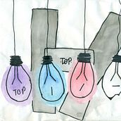 Three lights are lit But the fourth one's out. Drawing, and Watercolor Painting project by Laura Garcia - 12.21.2018