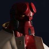 Hellboy Aniversario. Un progetto di 3D, Fumetto, Arte concettuale, Direzione artistica e Character design 3D di Vivian Mayorga - 21.12.2018