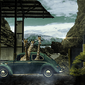 Mi Proyecto del curso: JIRAFA PERDIDA. Un proyecto de Concept Art y Retoque fotográfico de rodriguezomar03 - 25.12.2018