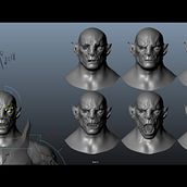 Azog "The White Orc". 3D Modeling project by Sergio Benitez - 12.27.2018