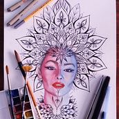 Mi Proyecto del curso: Retrato ilustrado en acuarela. Fine Arts, Artistic Drawing, Portrait Drawing, Character Design, Painting, and Watercolor Painting project by Iris Salamé - 12.29.2018