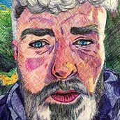 Mi Proyecto del curso: Ilustración realista con bolígrafos de colores. Fine Arts, Portrait Drawing, and Traditional illustration project by Ana Barderas Santarén - 12.30.2018