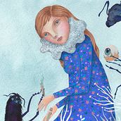 El viaje mágico de Lú. Traditional illustration, and Painting project by Maria Neri - 07.30.2018