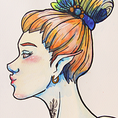 Beso hada . Un proyecto de Dibujo de Déssirée C. - 31.12.2018