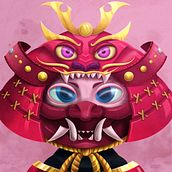 Mi Proyecto del curso: Ilustración de Samurai con Procreate. Ilustração tradicional projeto de Andrew Rendon - 31.12.2018
