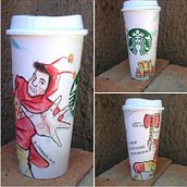 Starbucks art Ein Projekt aus dem Bereich Traditionelle Illustration von Ellis Catrina - 31.12.2018