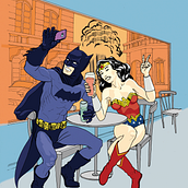 Comic Café ilustración. Comic, Drawing, Traditional illustration, and Digital Illustration project by Sebastián Cardozo - 12.27.2018