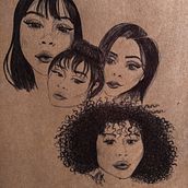 Bocetos de mujer. Un projet de Esquisse , Créativité, Dessin, Dessin au cra, on, Dessin artistique, Dessin de portrait, Dessin réaliste et Illustration traditionnelle de Jessica Figueroa Andrade - 31.12.2018