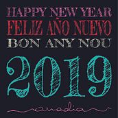 FELIZ AÑO 2019. Fine Arts, Br, ing, Identit, Calligraph, Creativit, Art Direction, Poster Design, Logo Design, Editorial Design, Graphic Design, Naming, T, and pograph project by Anadia Mil - 12.31.2018