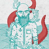 Océano . Een project van Traditionele illustratie y Vectorillustratie van Jorge Fernandez Flores - 19.12.2018