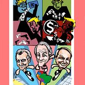 Los fachos superpoderosos . animasi 2D, Dan Komik proyek oleh Carlos Raul Betancourt Velez - 01.02.2019