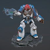 World Eaters Primaris Space Marine Ein Projekt aus dem Bereich 3D, Design von Figuren, Design von 3-D-Figuren und 3-D-Modellierung von Marcos Neila Muro - 03.01.2019