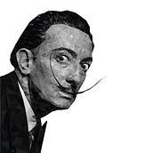 Retrato geométrico de Salvador Dalí . % Raúl Fresno Vega tarafından hazırlanan Grafik Tasarım, Geleneksel illüstras, on, Vektör İllüstras, Ve onu projesi - 05.04.2017