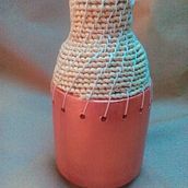 Jarron de ceramica y cesteria. Arts, and Crafts project by Mercy Barrera - 01.05.2019