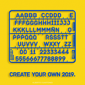 Construye tu propio 2019. Ilustração tradicional, Retoque fotográfico, Direção de arte, e Design gráfico projeto de Alberto Cuartones - 05.01.2019
