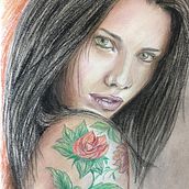 Mi Proyecto del curso pastel. Portrait Drawing project by marel - 01.06.2019