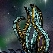Kraken . Een project van  Concept art y Digitale illustratie van Maya Salgado - 13.12.2017