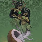 caribean night dream. Un proyecto de Animación 2D, Diseño de personajes e Ilustración digital de Daniel González Blasco - 08.01.2019