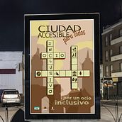 Ciudad Accesible. Een project van Posterontwerp, Grafisch ontwerp y Vectorillustratie van Nerea Zárate - 26.02.2018