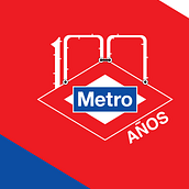 Propuesta Logo Metro Madrid - Centenario. Een project van  Br, ing en identiteit y Grafisch ontwerp van Scarlet Hernández Vargas - 10.01.2019