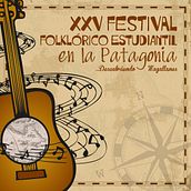 Afiche XXV Festival Folklórico Estudiantil en la Patagonia. Creativit, Design, Poster Design, and Graphic Design project by Fernanda Sandoval Valdés - 01.10.2019