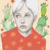 Mi Proyecto del curso: Retrato con lápiz, técnicas de color y Photoshop. Traditional illustration project by Eryka Ilarreta - 01.13.2019