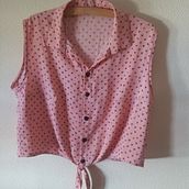 Blusa veraniega de corazones. Sewing, and Creativit project by Carmen - 01.15.2019