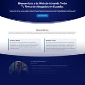 Diseño Web de Almeida Terán Abogados. Web Design project by reynierbenitez - 01.01.2019