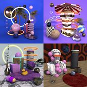 3D Cinema 4D diseños. Projekt z dziedziny 3D, Kreat, wność i Design użytkownika Marcos Notivoli Cantero - 16.01.2019