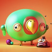 Mi mascota: Swisi. Un progetto di 3D, Character design, Character design 3D e Modellazione 3D di David Sanz Soblechero - 16.01.2019
