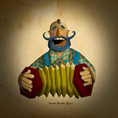Acordeonista. Digital Illustration project by Juvenal Zamalloa Aguirre - 01.20.2019
