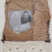 Mi Proyecto del curso: Técnicas de bordado experimental sobre papel. "Recordándote". Embroider project by Gabriela Paul - 01.21.2019