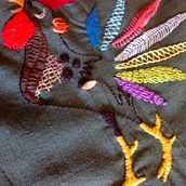 Mi Proyecto del curso: Técnicas de bordado: ilustrando con hilo y aguja. Embroider project by Brenda Paola Cristán García - 01.22.2019