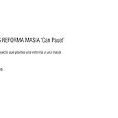 06.REFORMA MASÍA 'CAN PAUET'. Interior Design project by David Borjas Moreno - 01.23.2019