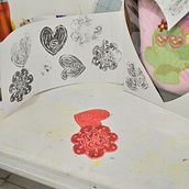 Mis sellos del corazon. Arts, Crafts, Concept Art, Sewing, Creativit, Drawing, Pencil Drawing, Artistic Drawing, and Design project by Mochibolcha Mexico - 02.02.2019