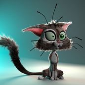 Gato. Un progetto di Character design 3D di Gerardo Castellanos - 27.01.2019