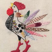 Mi Proyecto del curso: Técnicas de bordado: ilustrando con hilo y aguja. Embroider project by Pilar Sanz - 01.27.2019