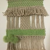 Mi Proyecto del curso: Introducción al macramé: creación de un tapiz decorativo. Product Design project by Raquel Nasser - 01.28.2019