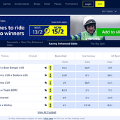 Sports William Hill Responsive Pages. Web Design, and Web Development project by Tommaso Villa - 01.29.2019