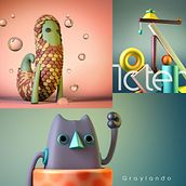 Mi Proyecto del curso: Introducción exprés al 3D: de cero a render con Cinema 4D. 3D, Sketching, Br, ing, Identit, Creativit, Poster Design, and Social Media project by Felipe Chaparro Fonseca - 02.04.2019