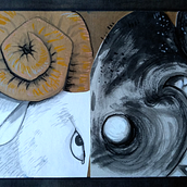The Three Billy Goat Gruff. Ilustración infantil. Projekt z dziedziny  Kolaż, Trad, c i jna ilustracja użytkownika drita9 - 30.01.2019