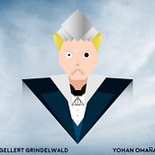 Gellert Grindelwald  -  Berlín. Digital Illustration project by Yohan Omaña - 01.31.2019