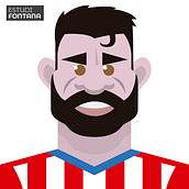 ZENTRATOS · Retratos elaborados con el mínimo de elementos posible.. Un proyecto de Diseño de personajes, Ilustración tradicional, Ilustración digital e Ilustración vectorial de Jordi Fontana - 31.01.2019
