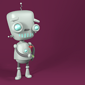 Robot - modelado 3d. 3D, Character Design, and 3D Character Design project by Jana Hait - 02.02.2019